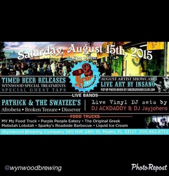 This SATURDAY!!! @wynwoodbrewing turns 2! Join us!